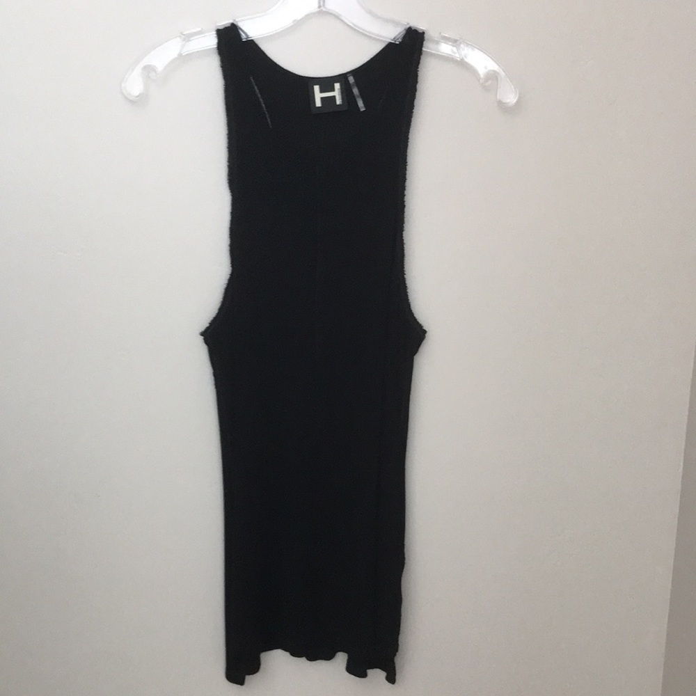 H by Bordeaux Black Racer Back  Tank